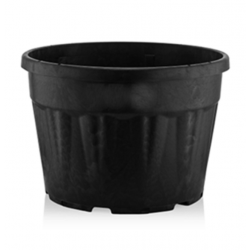 230 Litre Yuvarlak Siyah Saksı 855x555mm - 100 Adet