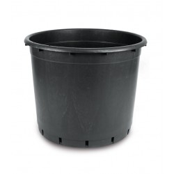 250 Litre Yuvarlak Siyah Saksı 820x650mm - 100 Adet