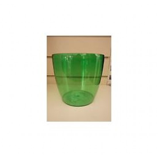 BRUSSELS DIAMOND ROUND 14 CM ŞEFFAF YEŞIL ORKİDE SAKSISI