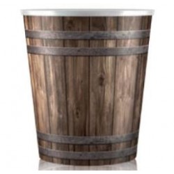 Teku Ahşap Desenli Dekoratif Saksı MDF17-6   WATERWICK SAKSI