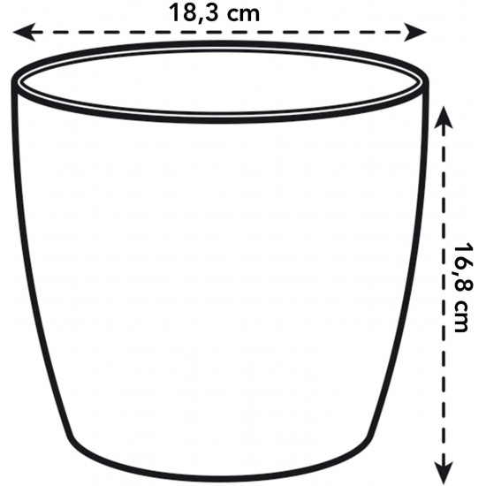 BRUSSELS DIAMOND ROUND 18 cm GÜMÜŞ