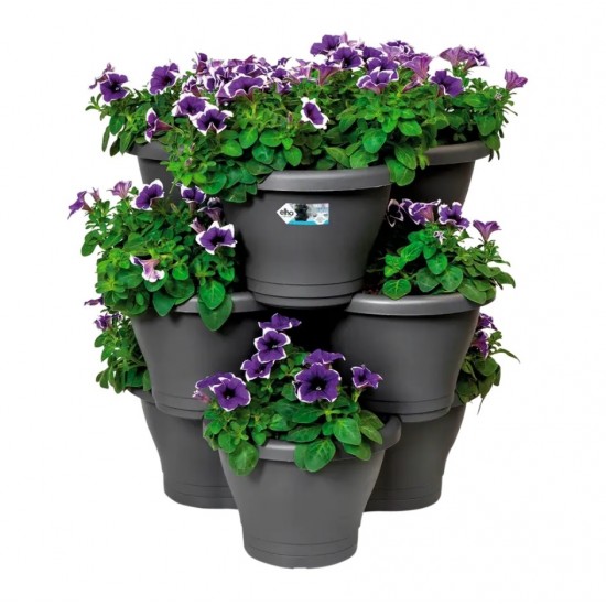 Elho Üçlü Saksı - CORSICA VERTICAL GARDEN ANTRASİT
