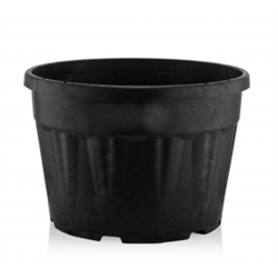 180 Litre Yuvarlak Siyah Saksı 778x525mm - 500 Adet