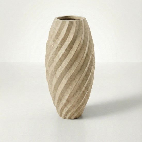 Büyük Dekoratif Beton Saksı 25x37x75cm