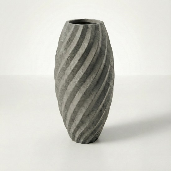 Büyük Dekoratif Beton Saksı 25x37x75cm