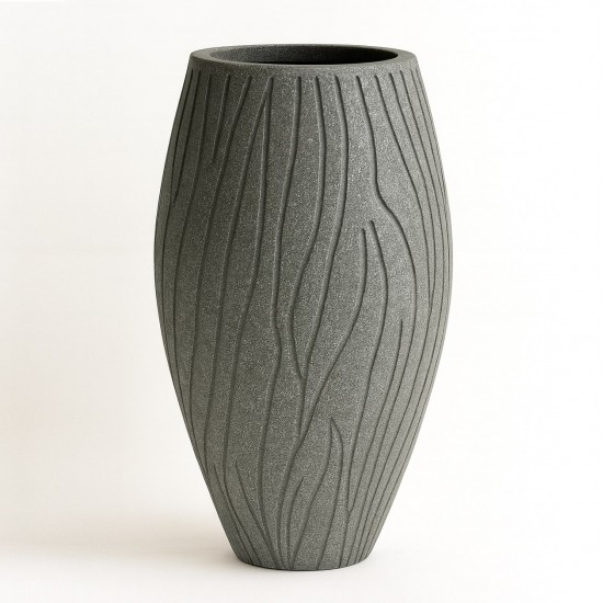 Büyük Dekoratif Beton Saksı 30x49x72