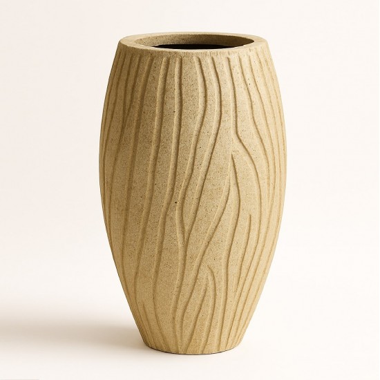 Büyük Dekoratif Beton Saksı 30x49x72