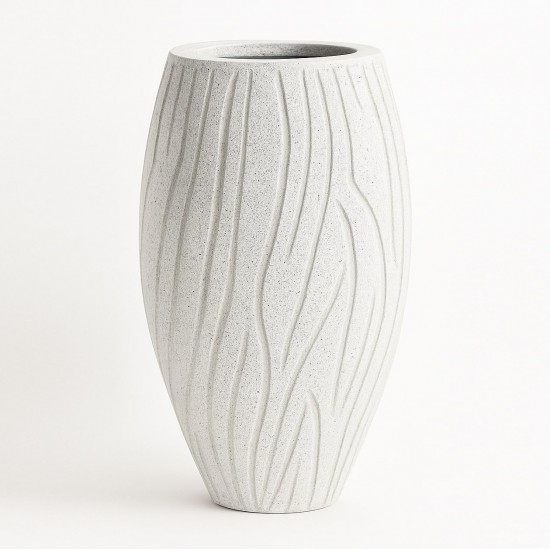 Büyük Dekoratif Beton Saksı 30x49x72