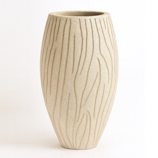 Büyük Dekoratif Beton Saksı 30x49x72