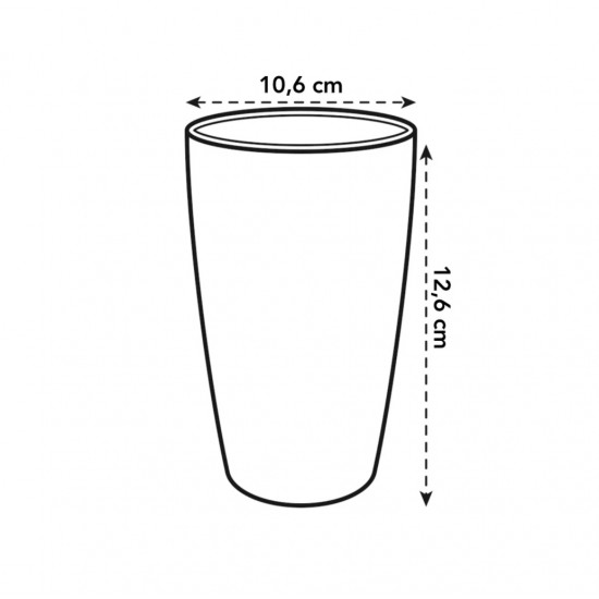 Orkide Saksısı Elho BRUSSELS DIAMOND ORCHID HIGH 10,5 cm Kiraz