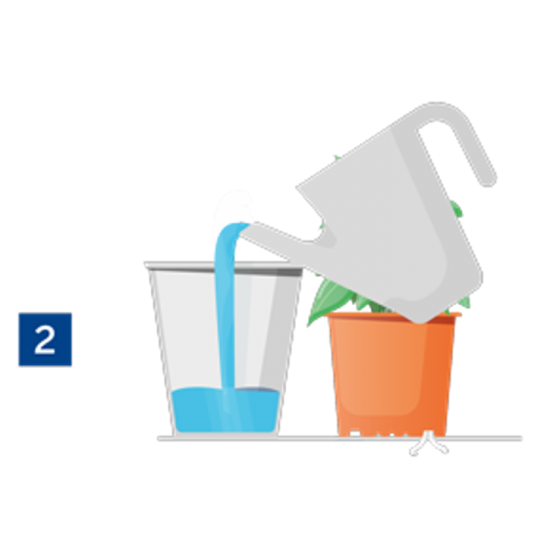 Teku Desenli Dekoratif Saksı MDF17-4   WATERWICK